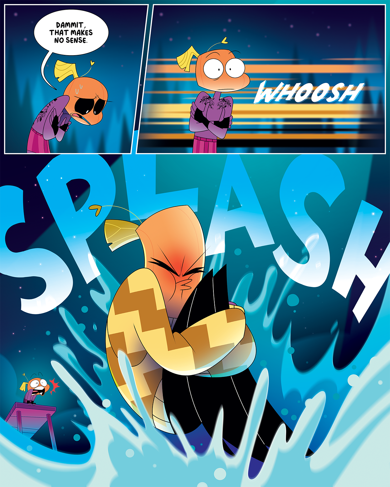 whoosh..... splash....... It's Poetic really